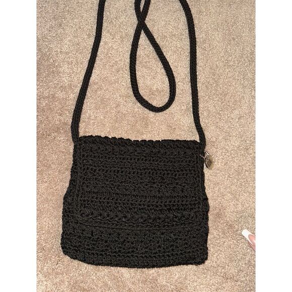 - The Sak Women's Black Crochet Crossbody Bag with Zip Closure - Picture 2 of 13